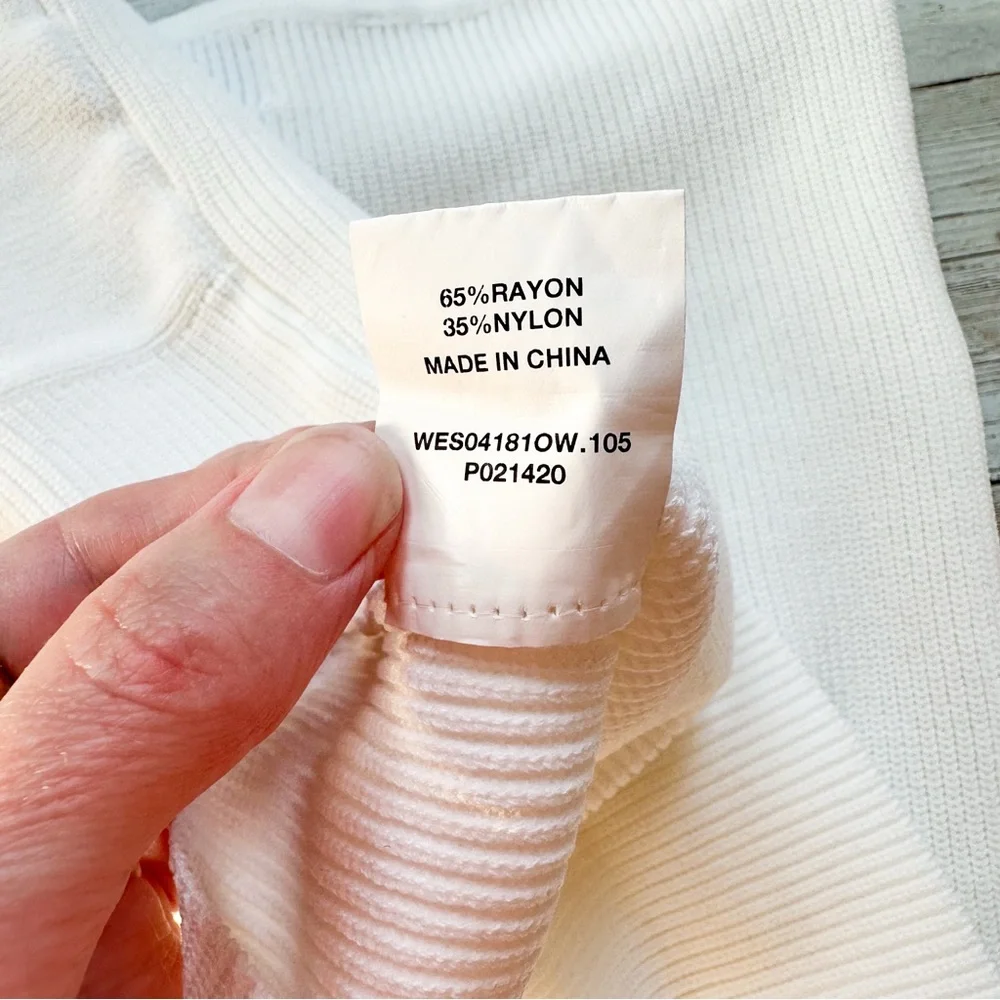 DISSH Anika Twisted Knit Top White Size US 10 NEW - Picture 4 of 7